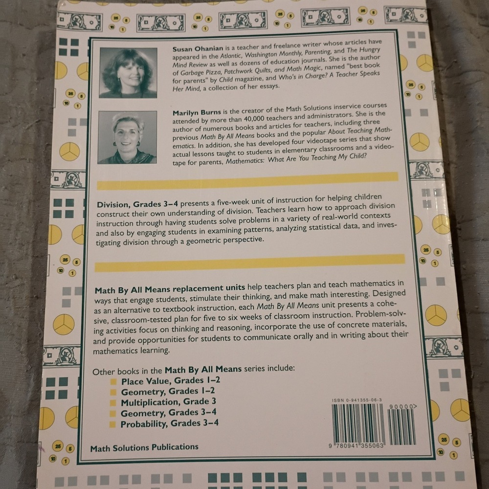 Math by All Means: Division Grades 3-4 by Susan Ohanian - Picture 7 of 7